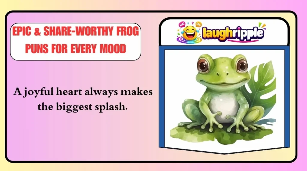 Epic & Share-Worthy Frog Puns for Every Mood