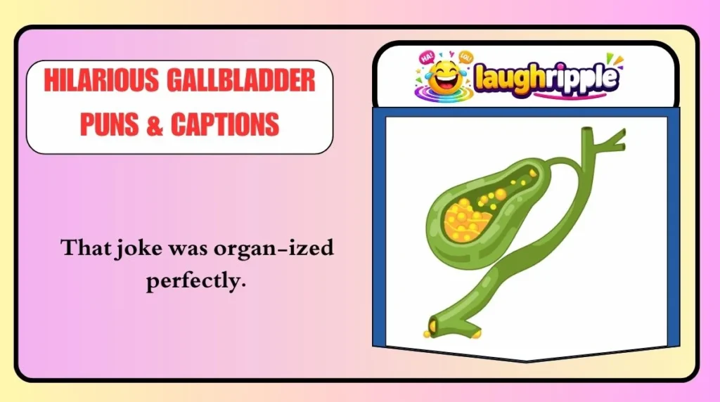 Hilarious Gallbladder Puns & Captions