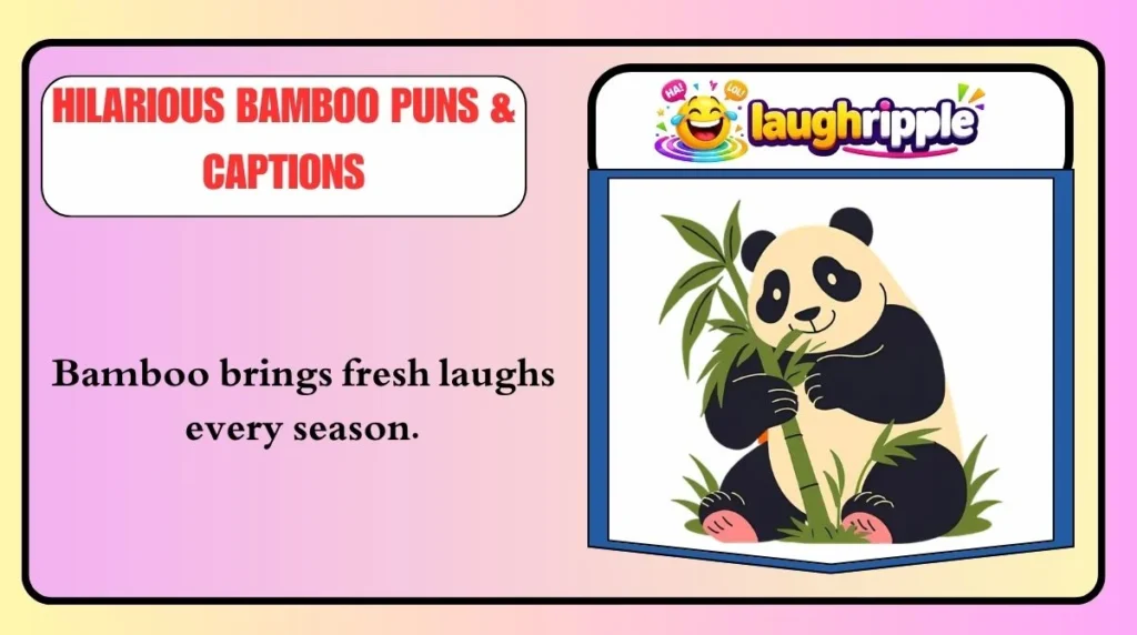 Hilarious Bamboo Puns & Captions