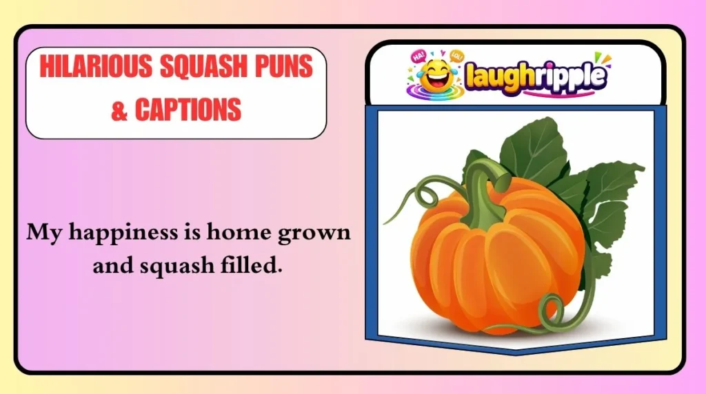 Hilarious Squash Puns & Captions