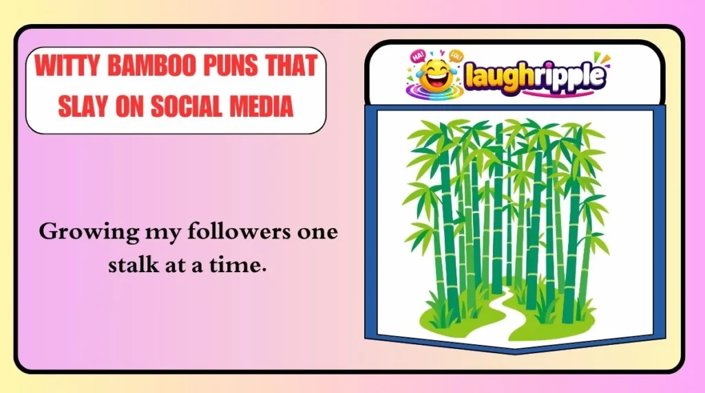 Witty Bamboo Puns That Slay on Social Media